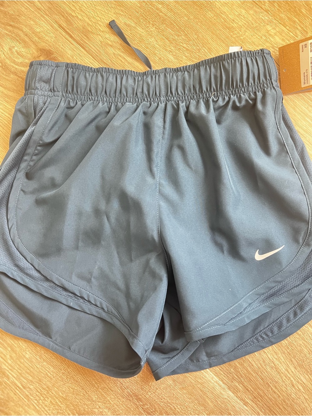 Nike Women’s Navy Athletic Shorts with White Swoosh